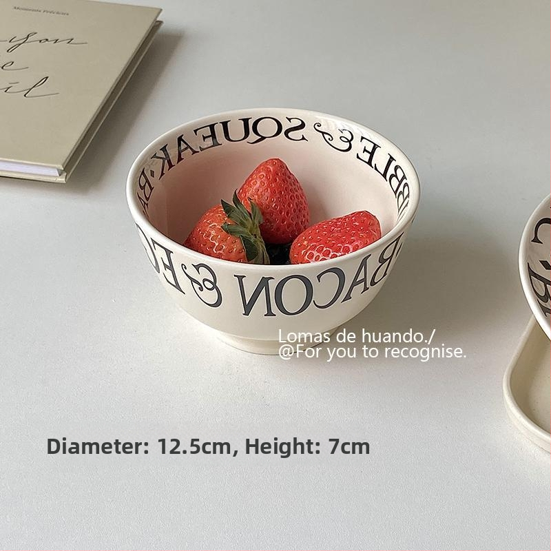 Francúzsky štýl porcelánovej jednoporciovej sady: miska na cestoviny a tanier na šalát, tvar kvartét