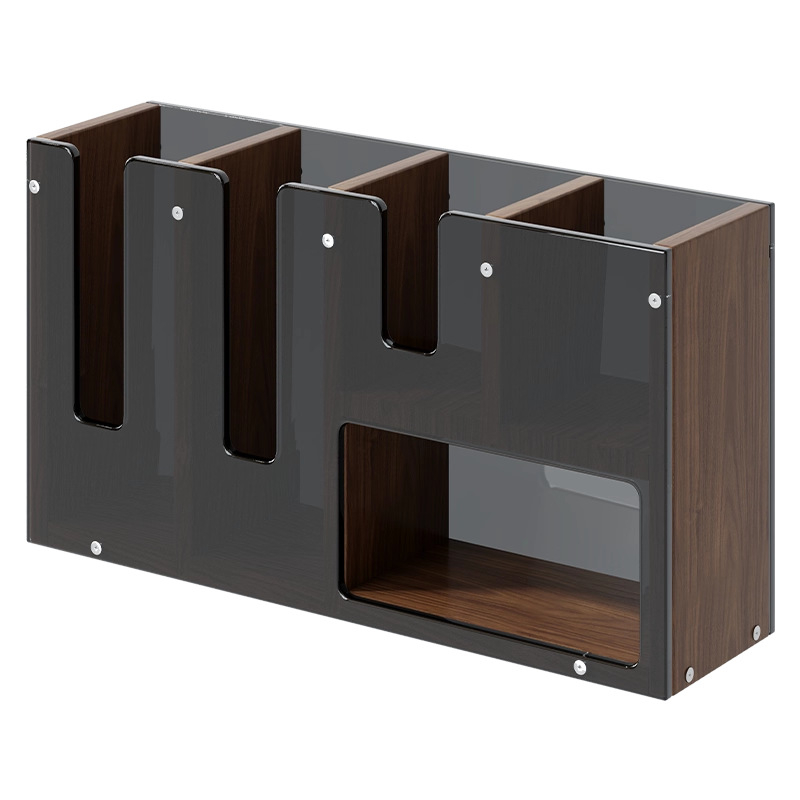 Držač za čaše i organizator stola | Nordic stil, akril + ploča gustoće, stolno skladištenje, nosač za postavljanje na stol, standardna specifikacija