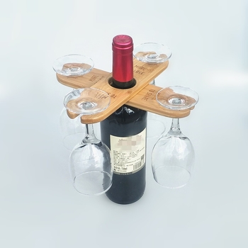 Boros pohártartó bambusz-fa állvány, egyszerű kültéri stílus (Márka: Shunlong; Anyag: Nanzhu; Stílus: Kültéri; Funkció: Tárolás; Fúrás nélkül)