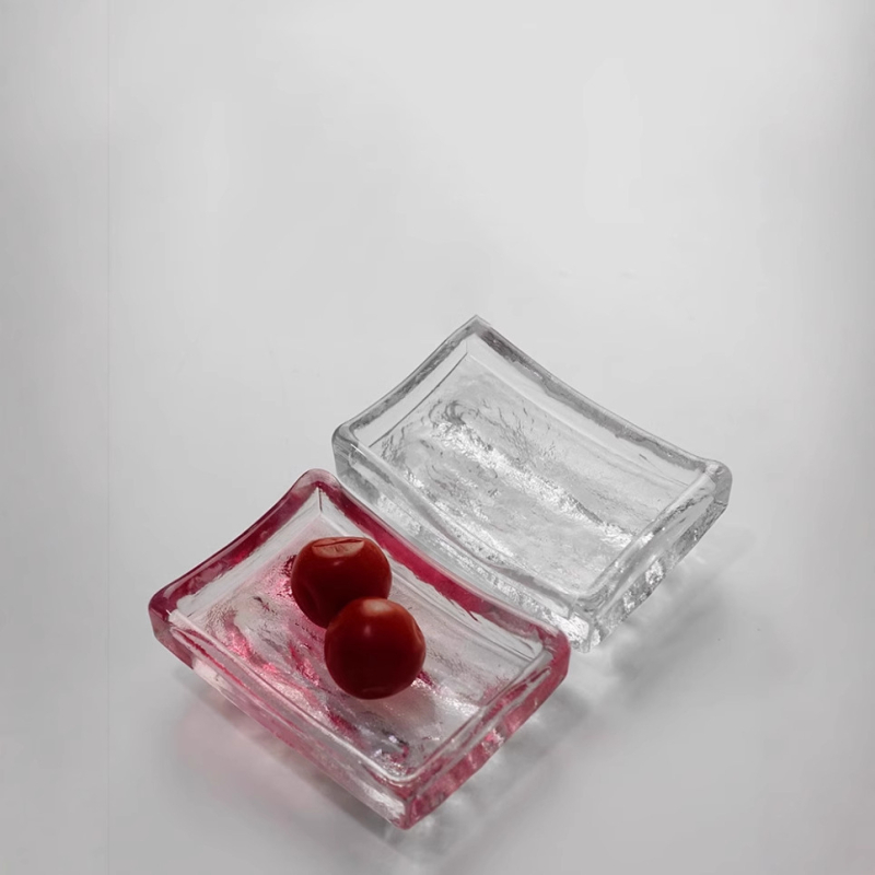 Üveg sushi szósztál, téglalap alakú, japán stílusú, hőálló üveg