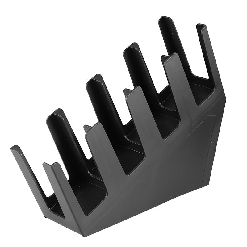 Döntött négy rekeszes pohártartó, injektált műanyagból, modern minimalist design, súly 600 g