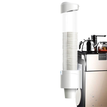 Műanyag asztali pohártartó, lyukasztás nélküli, modern minimál dizájn