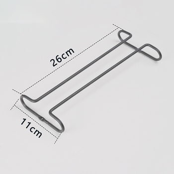 Vasból készült falra szerelhető pohár-tartó — modern minimál stílus, pohár-tartó, tömeg 171,2 g
