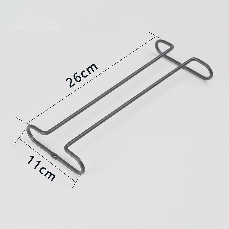 Vasból készült falra szerelhető pohár-tartó — modern minimál stílus, pohár-tartó, tömeg 171,2 g