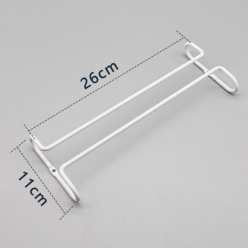 Vasból készült falra szerelhető pohár-tartó — modern minimál stílus, pohár-tartó, tömeg 171,2 g