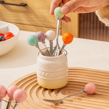 Gyümölcs villa készlet kerámiából, modern minimalista stílus, felnőtteknek, egyszínű dizájn