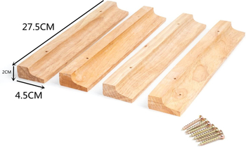 Стойка за чаши за вино, дървена, висяща, креативен дизайн