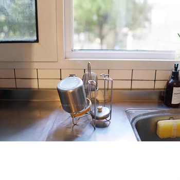 Csészetartó állvány leeresztő és fordított dizájnnal, üveg- és teás poharakhoz, egyszerű stílus, nem importált