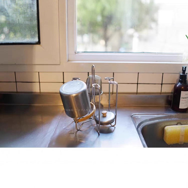 Csészetartó állvány leeresztő és fordított dizájnnal, üveg- és teás poharakhoz, egyszerű stílus, nem importált