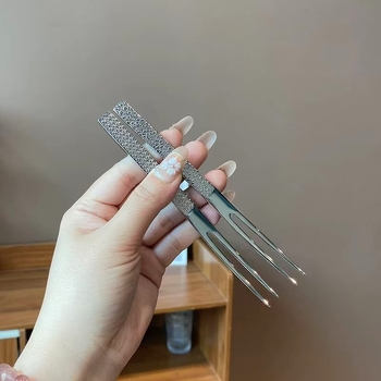 Kalapácsolt rozsdamentes acél gyümölcsvilla — kétfogú desszertvilla készlet otthoni és szállodai használatra