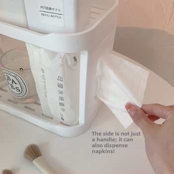 Dvojposchodový stolný držiak na poháre — plastový, multifunkčný organizér, moderný minimalistický dizajn, vlastná výroba podľa výkresov