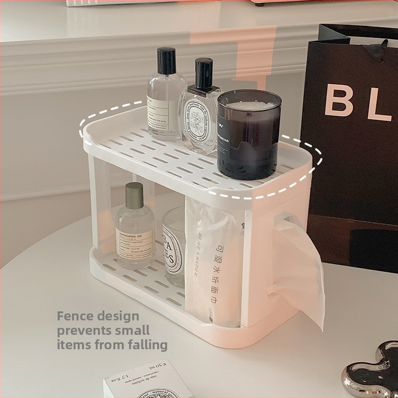 Dvojposchodový stolný držiak na poháre — plastový, multifunkčný organizér, moderný minimalistický dizajn, vlastná výroba podľa výkresov