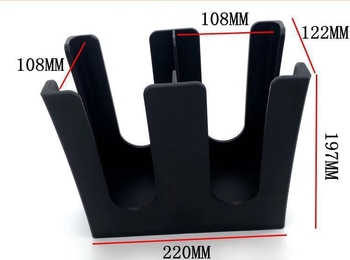 Hao Jie Пластмасов държач за чаши с две отделения за еднократни хартиени чаши, за бар, тегло 600 g