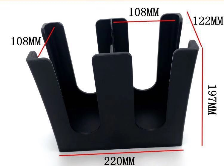 Hao Jie Пластмасов държач за чаши с две отделения за еднократни хартиени чаши, за бар, тегло 600 g