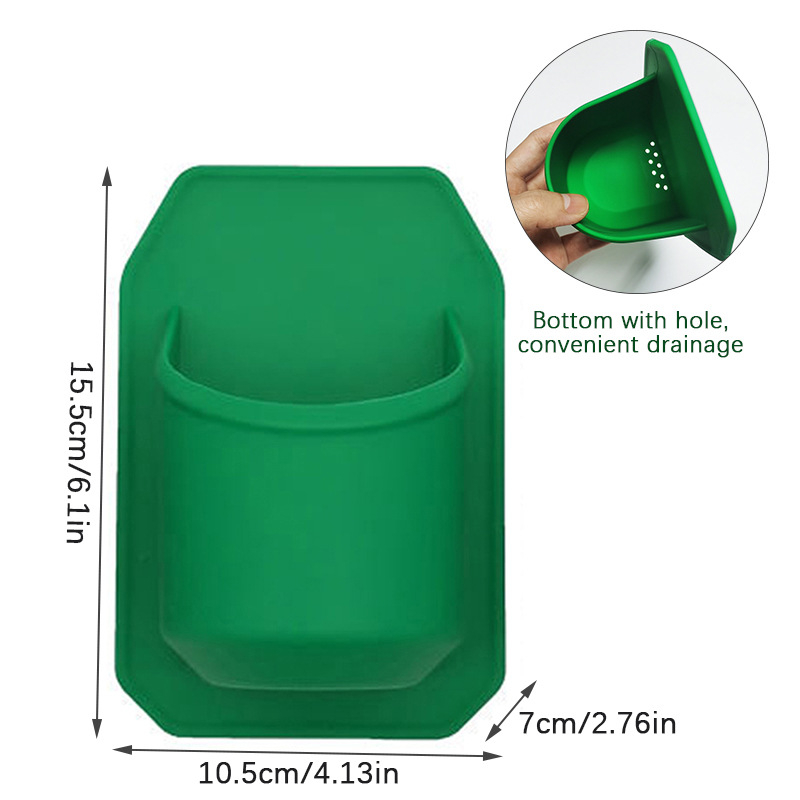 Silikonski držač za čaše za kupaonicu, zidni, nordijskog stila, pohranjivanje, težina 85 g