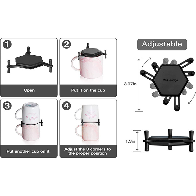 Държач за чаши, ABS материал, интелигентна функция, персонализируемо, модерен минималистичен стил