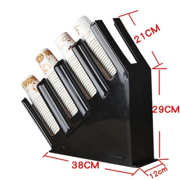 Пластмасов държач за чаши, монолитно инжекционно формован, за хартиени чаши за еднократна употреба, модерен стил, тегло 0.2 кг