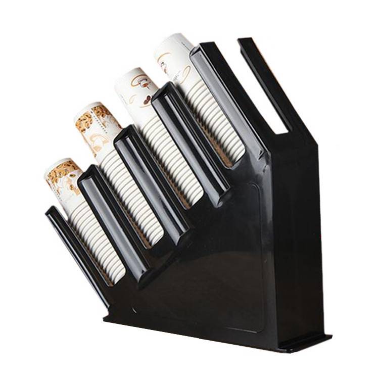 Пластмасов държач за чаши, монолитно инжекционно формован, за хартиени чаши за еднократна употреба, модерен стил, тегло 0.2 кг