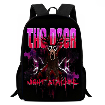 Wolyn unisex ruksak za osnovnu školu — Oxford platno, ergonomski stražnji panel, otporan na habanje, zaštita kralježnice, anime uzorak, velik kapacitet