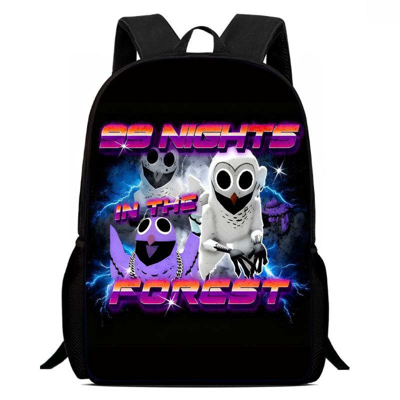 Wolyn unisex ruksak za osnovnu školu — Oxford platno, ergonomski stražnji panel, otporan na habanje, zaštita kralježnice, anime uzorak, velik kapacitet