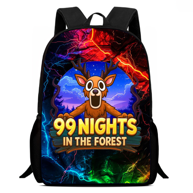 Wolyn unisex ruksak za osnovnu školu — Oxford platno, ergonomski stražnji panel, otporan na habanje, zaštita kralježnice, anime uzorak, velik kapacitet