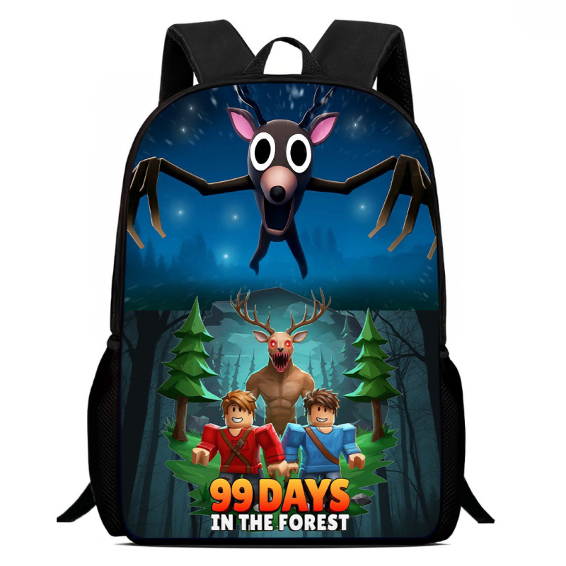 Wolyn unisex ruksak za osnovnu školu — Oxford platno, ergonomski stražnji panel, otporan na habanje, zaštita kralježnice, anime uzorak, velik kapacitet