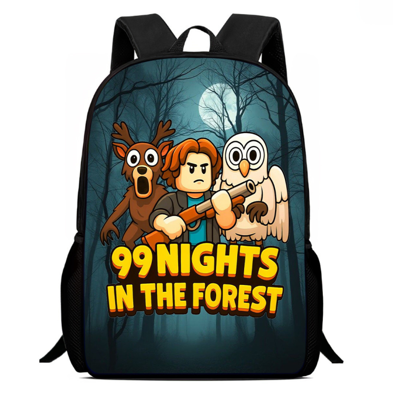 Wolyn unisex ruksak za osnovnu školu — Oxford platno, ergonomski stražnji panel, otporan na habanje, zaštita kralježnice, anime uzorak, velik kapacitet