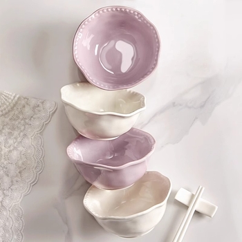 Zdjela, porcelanska, nepravilnog oblika, nordijski stil, pogodna za mikrovalnu pećnicu, podglazurna obrada