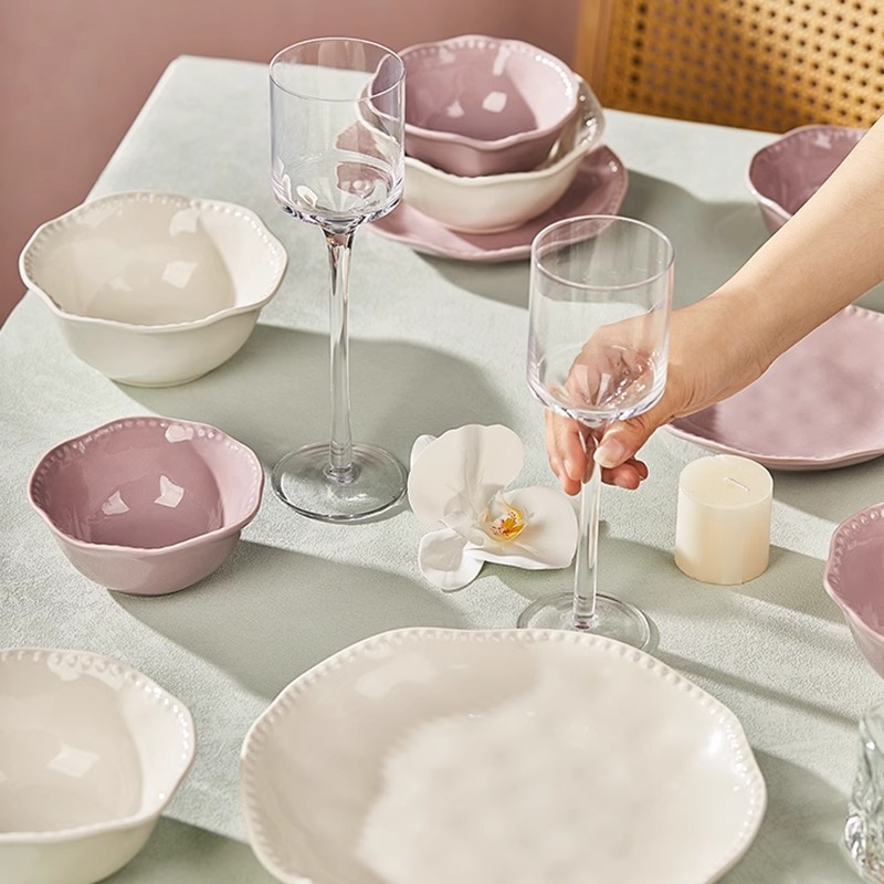 Zdjela, porcelanska, nepravilnog oblika, nordijski stil, pogodna za mikrovalnu pećnicu, podglazurna obrada
