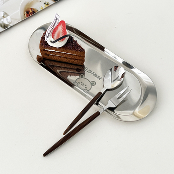 Worthbuy 304 nehrđajući čelik dvodijelne vilice za voće, set, moderni minimalistički stil
