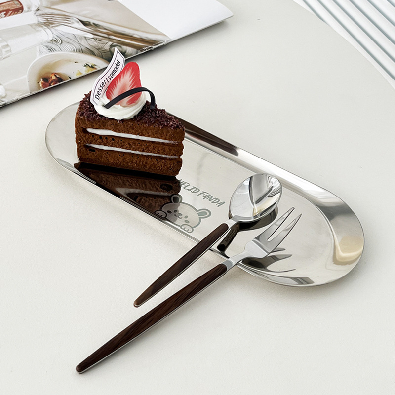 Worthbuy 304 nehrđajući čelik dvodijelne vilice za voće, set, moderni minimalistički stil