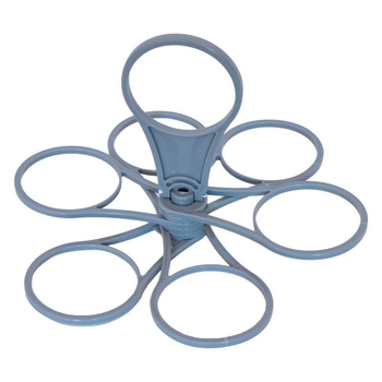 Сгъваема въртяща се поставка за чаши – пластмасова PP, 6 броя, стил свеж и симпатичен, без пробиване, пусната през 2024 г., тегло 0.2