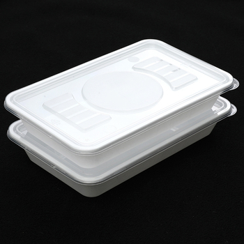 Jednokratna pravokutna plastična kutija za pakiranje za ponijeti, kvadratnog oblika, za male porcije, debela kutija brze hrane