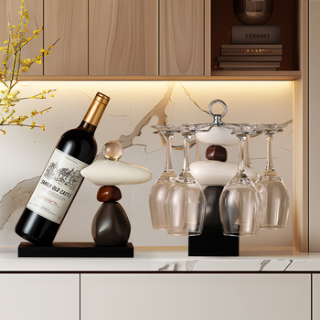 Стойка за вино от метална тел, декоративна, модерен минимализъм (тегло 2 кг)