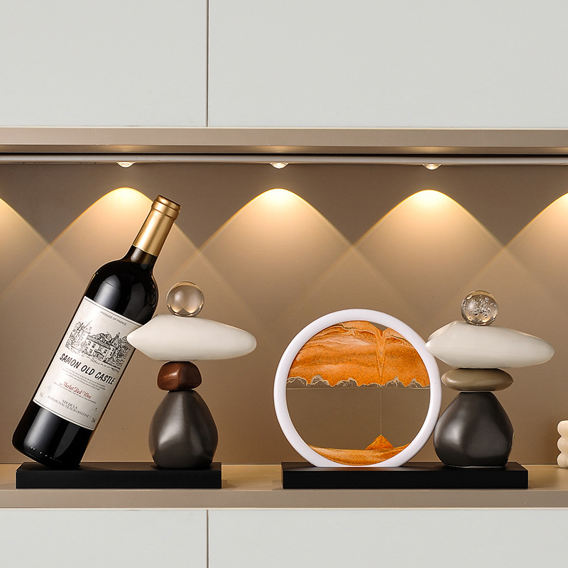 Стойка за вино от метална тел, декоративна, модерен минимализъм (тегло 2 кг)