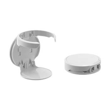 Сгъваем държач за чаша, стенен монтаж, без пробиване, пластмасов, с премахваща се залепваща лента
