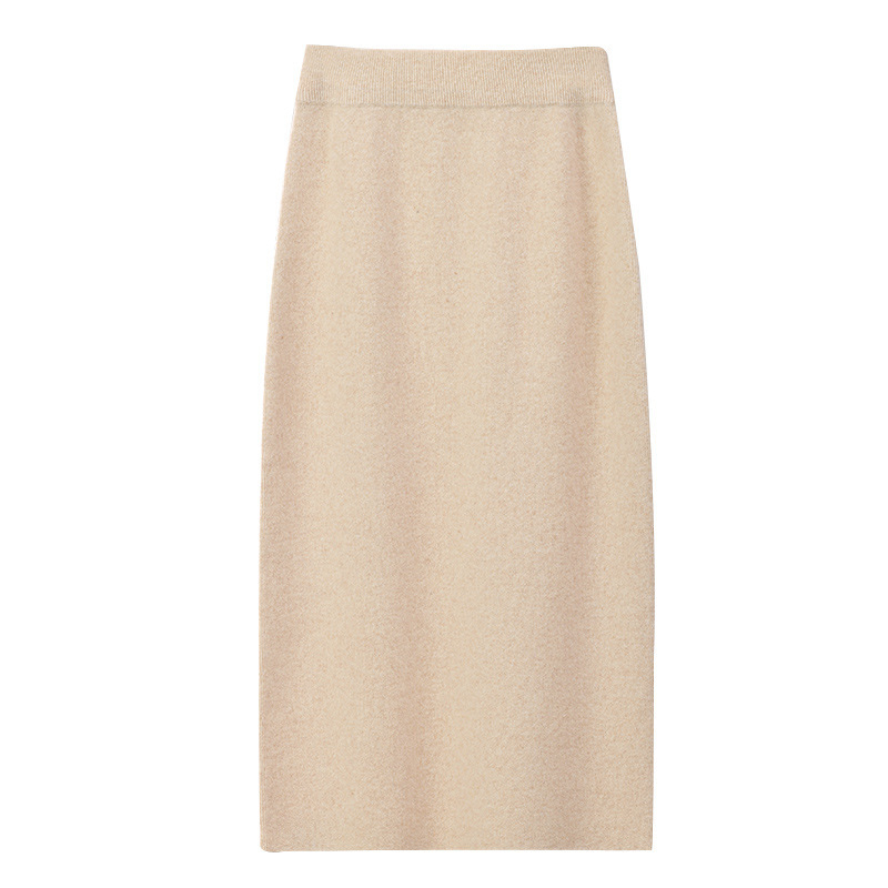 Villane kootud seelik, A-lõige, keskmise pikkusega, soojendatud, ilma triikimata, sügis 2025