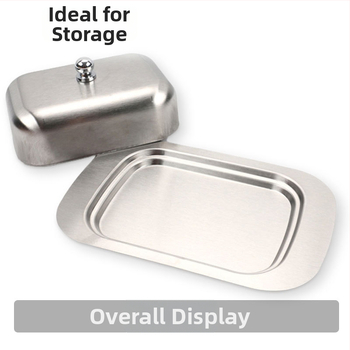 Nádoba na maslo z nerezovej ocele s poklopom, značka Hengding Yue, moderný minimalistický štýl, leto 2018