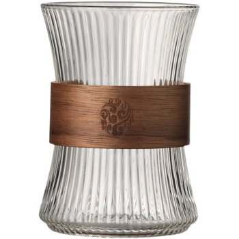 Стъклена чаша за вода, еднослойна, японски стил без дръжка, термоизолация за горещи напитки