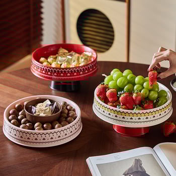 Чиния за плодове от пластмаса – Bulan Bear, ретро стил, луксозен ретро дизайн, нередовен модел, първо качество