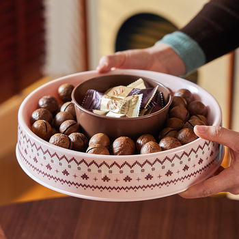 Чиния за плодове от пластмаса – Bulan Bear, ретро стил, луксозен ретро дизайн, нередовен модел, първо качество