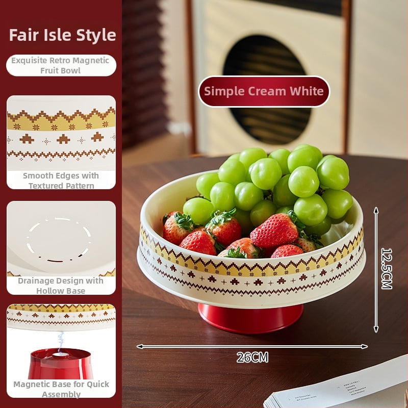 Чиния за плодове от пластмаса – Bulan Bear, ретро стил, луксозен ретро дизайн, нередовен модел, първо качество