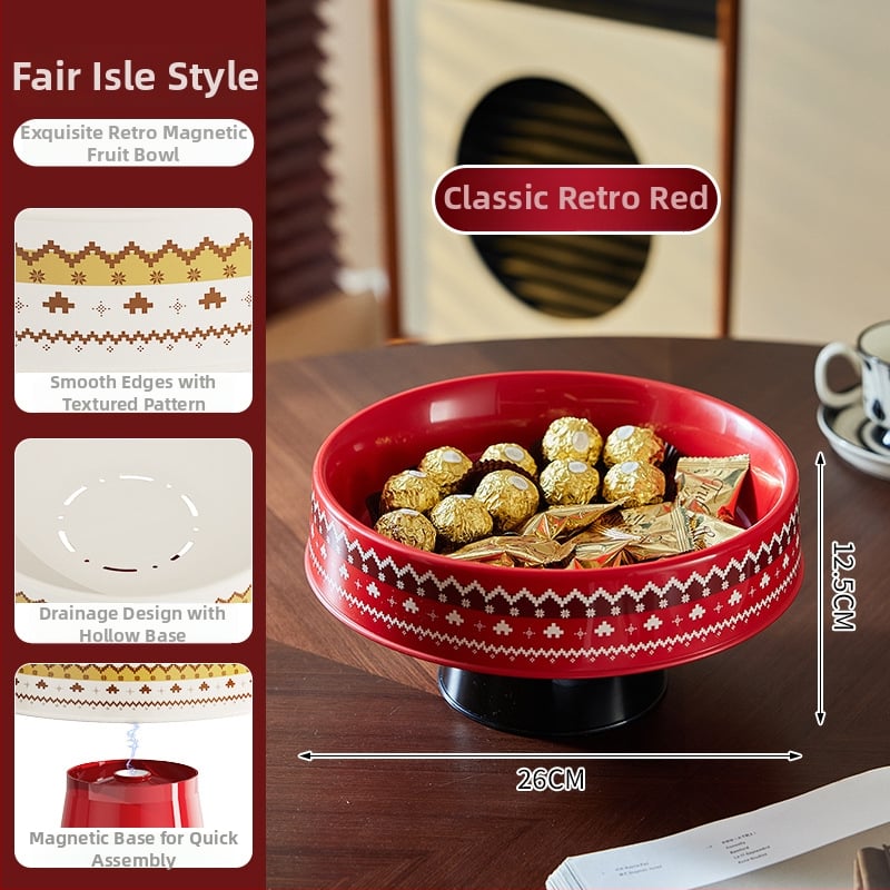 Чиния за плодове от пластмаса – Bulan Bear, ретро стил, луксозен ретро дизайн, нередовен модел, първо качество