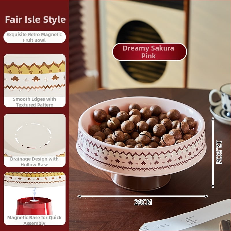 Чиния за плодове от пластмаса – Bulan Bear, ретро стил, луксозен ретро дизайн, нередовен модел, първо качество