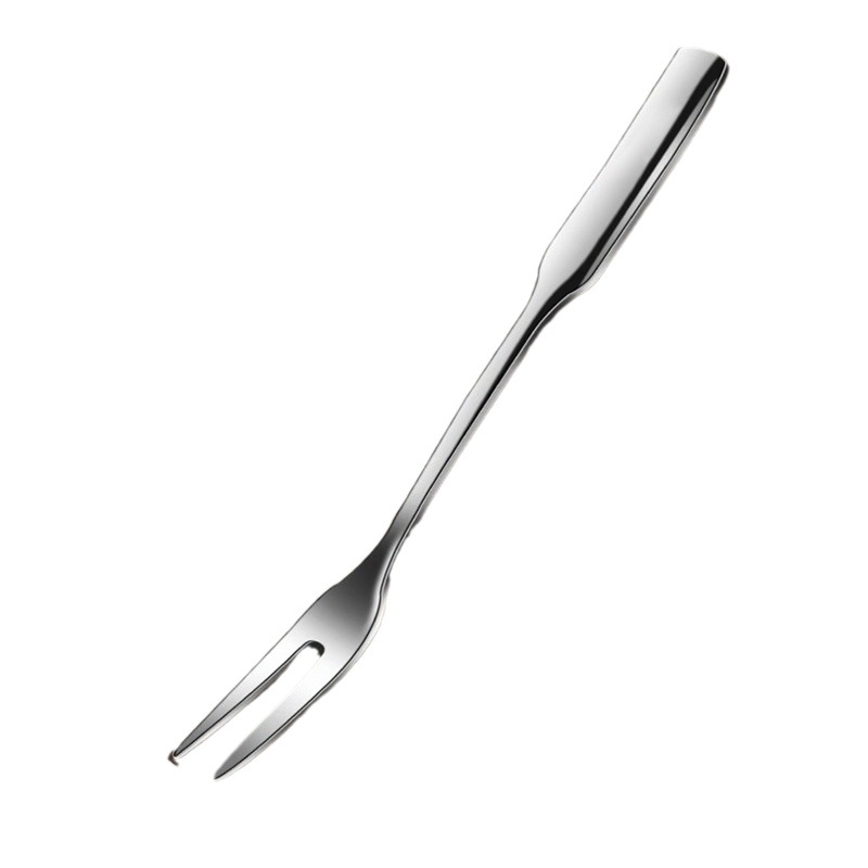 Furculiță de fructe din oțel inoxidabil 316, suprafață oglindită, stil chinezesc nou, pentru adulți