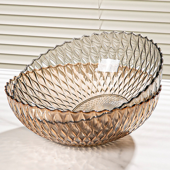 Плодова чиния с волнист рисунък, луксозен стил, пластмасова, марка Yi Lijie, 2024 издание