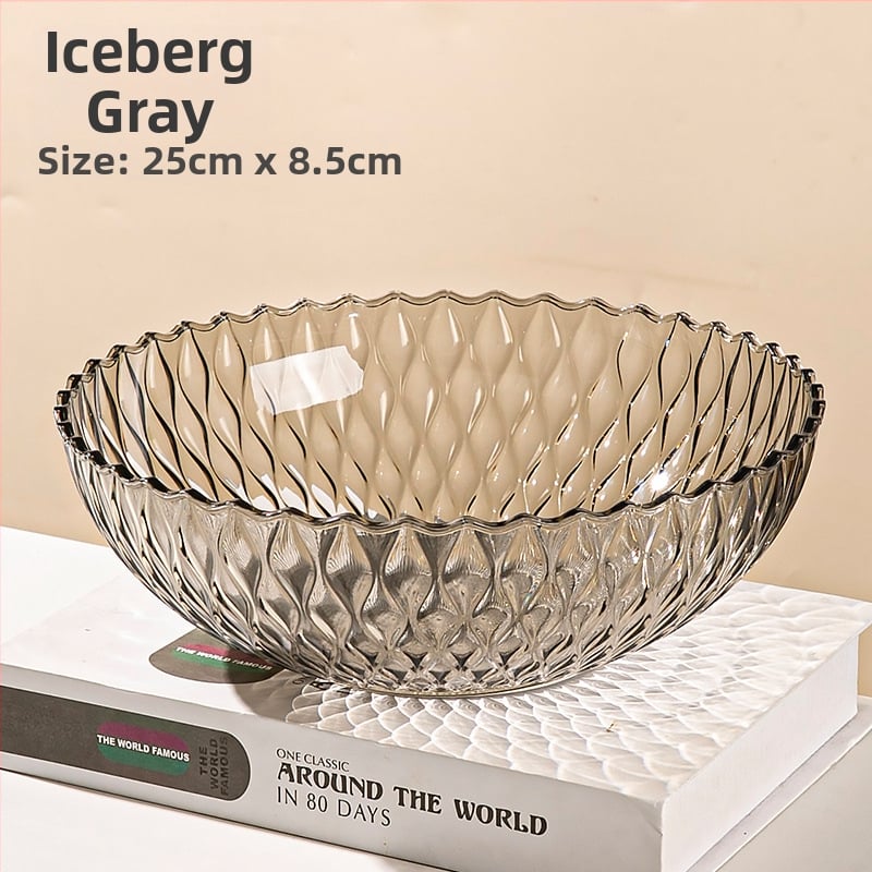 Плодова чиния с волнист рисунък, луксозен стил, пластмасова, марка Yi Lijie, 2024 издание