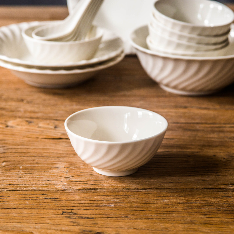 16-части порцеланов сервиз за хранене, китайски стил, семпъл стил