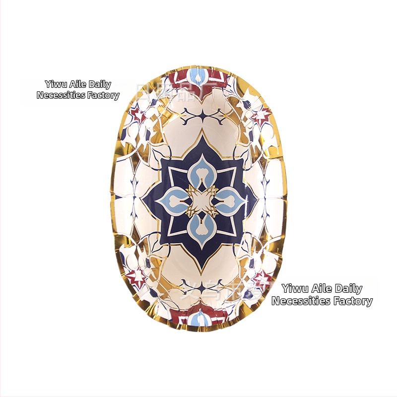 Love jednorázové oválne papierové misky na dip do hot-pot, domáce párty, ekologické