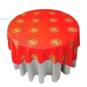 Față de masă de unică folosință, impermeabilă și rezistentă la ulei, durabilă și rezistentă la tracțiune, din plastic (PE/polietilenă), pătrată, personalizabilă